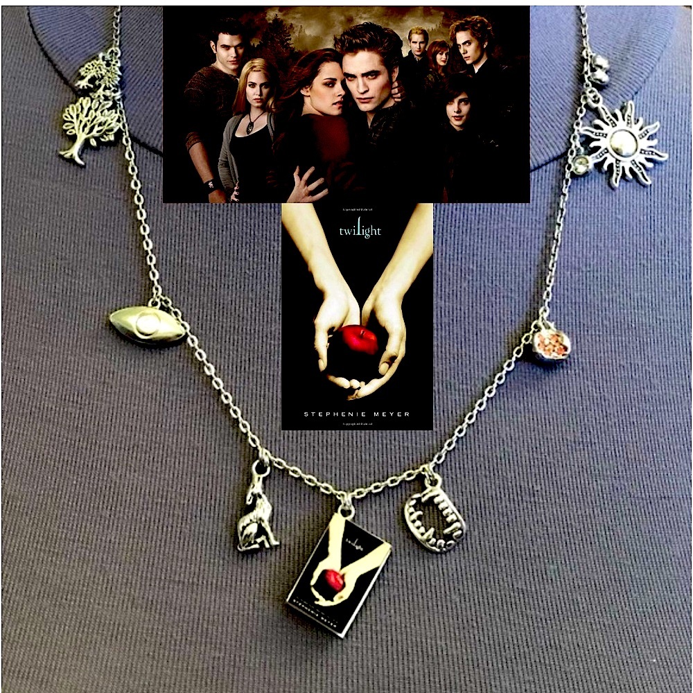 Twilight by Stephenie Meyer Handmade Literature Necklace, Book Cover, Vampire